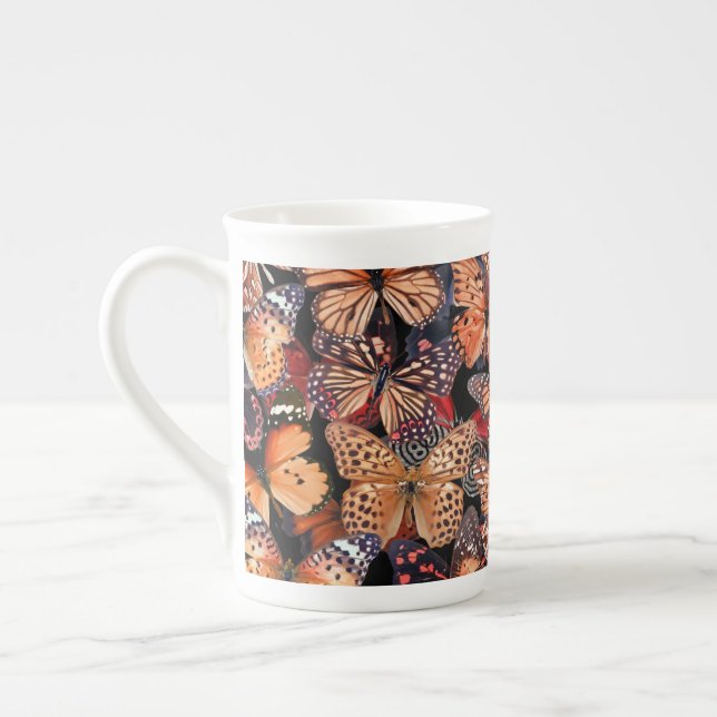 Caneca De Porcelana Borboletas (Esquerda)