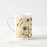 Botânica de Chá de Ervas Vintage Minimalista