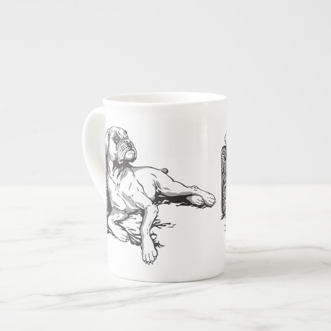 Caneca De Porcelana boxer (Frente Esquerda)