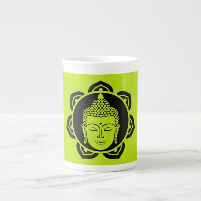 Caneca De Porcelana Buda Casa E Vida (Frente)