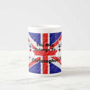 Caneca De Porcelana Buldogue Britânico