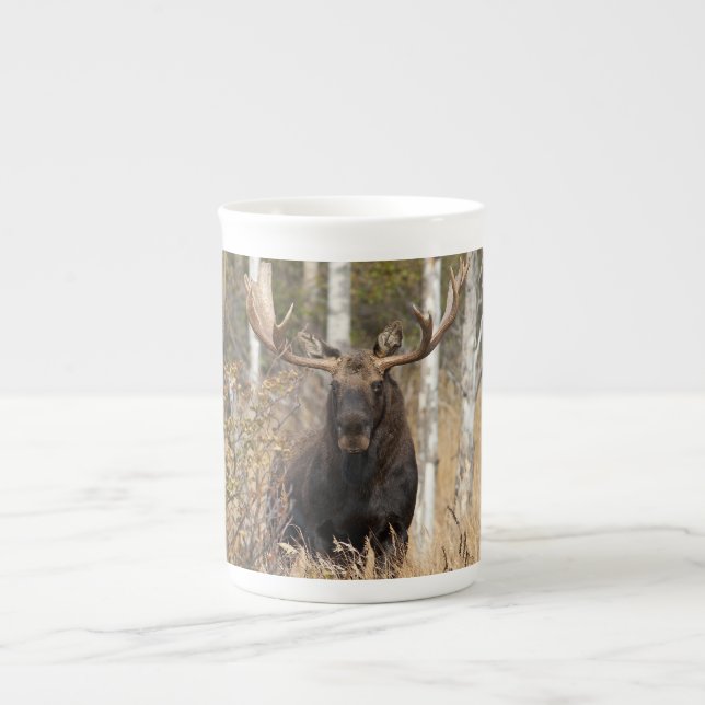 Caneca De Porcelana Bull Moose Impressionante (Frente)