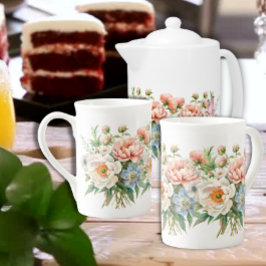 Caneca De Porcelana Buquê de Flores Momentos de Primavera