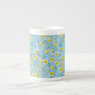 Caneca De Porcelana Buttercups, amarelo, azul e branco