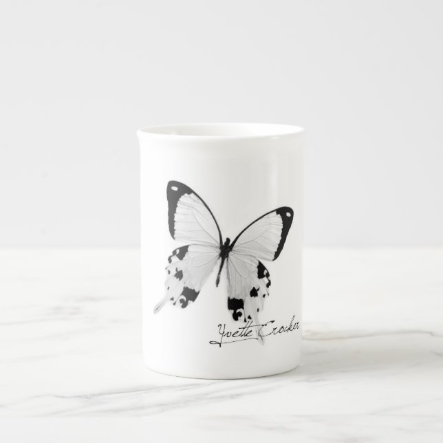 Caneca De Porcelana Butterfly Bone China Mug (Frente)