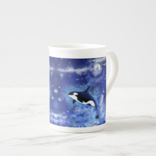 Caneca De Porcelana Caça-Ossos da Baleia Assassina na China