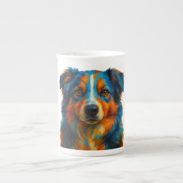 Caneca De Porcelana Cachorro Colorido