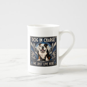 Caneca De Porcelana Cachorro dirige a casa, Cachorro chefe, No comando