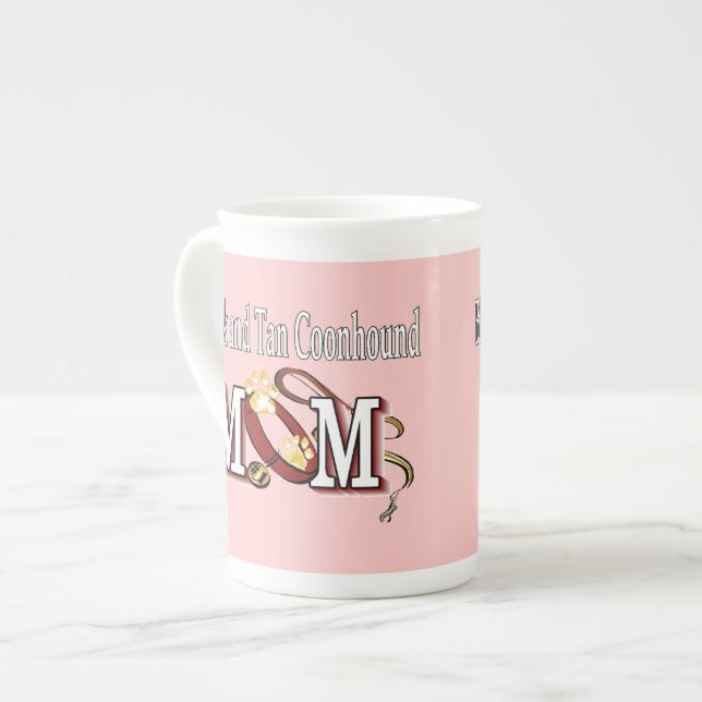 Caneca De Porcelana Cachorro Negro e Cachorro Tom (Frente Esquerda)