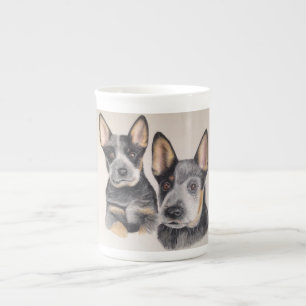 Caneca De Porcelana Café de China do filhote de cachorro/copo de chá