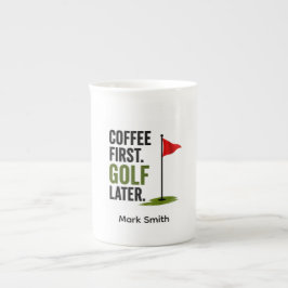 Caneca De Porcelana Café diário de golfe