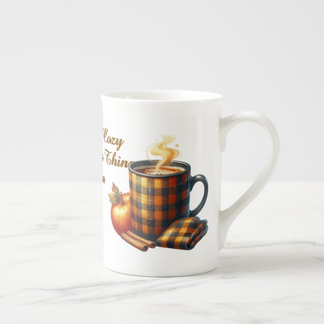 Caneca De Porcelana Café Faz as Coisas Acontecerem (Direita)