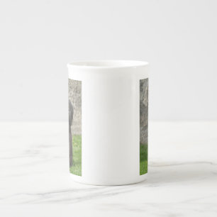 Caneca De Porcelana Café gorila-branca