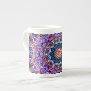 Caneca De Porcelana Caleidoscópio roxo de Lotus
