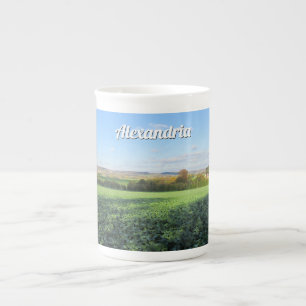 Caneca De Porcelana Caminhada do outono no campo - Personalizada