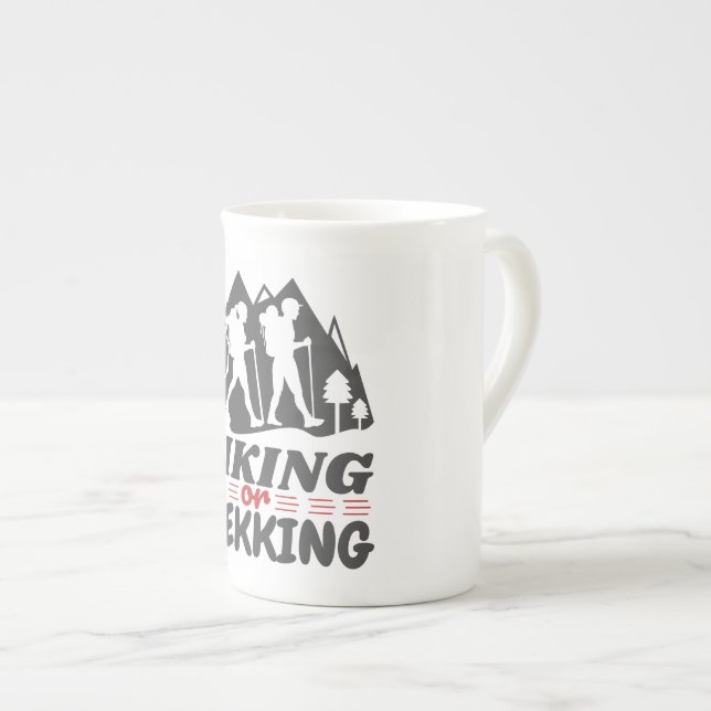Caneca De Porcelana Caminho ou Trekking (Frente Esquerda)