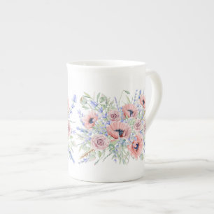 Caneca De Porcelana Campos de Buquê da Provença