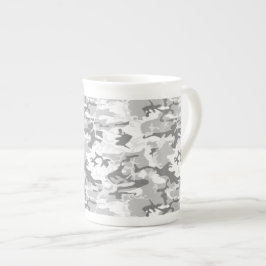 Caneca De Porcelana Camuflagem de Cinzas de inverno, Militar, Exército
