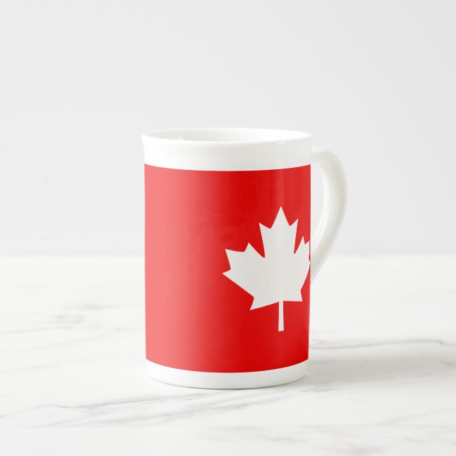 Caneca De Porcelana Canadá Estabeleceu 1867 Aniversário 150 Anos (Frente Esquerda)