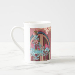 Caneca De Porcelana Candelabra e rosa - Vineyard de Martha