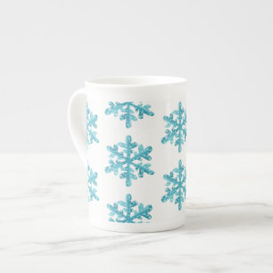 Caneca De Porcelana Caneca-Flocos de neve de China de osso