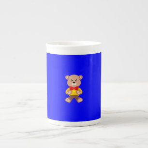 Caneca De Porcelana Canhão Especializado em Azul-Urso