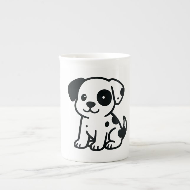 Caneca De Porcelana cão (Frente)