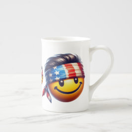 Caneca De Porcelana Cara Sorridente Hippie