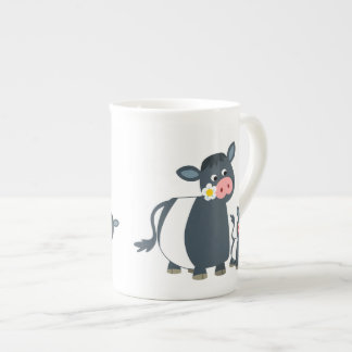 Caneca De Porcelana Cartoon bonito Abaixo Vaca Galloway e Vitelo