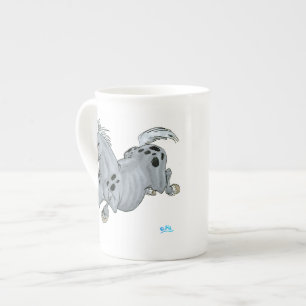 Caneca De Porcelana Cartoon Crazy Horse Bone China Mug