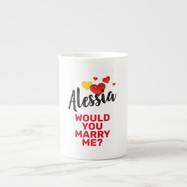 Caneca De Porcelana Casado Me (Frente)