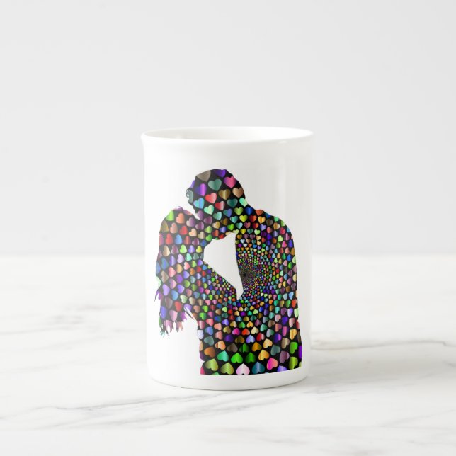 Caneca De Porcelana Casal DE BEIJO (Frente)