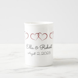 Caneca De Porcelana Casamento ou aniversário de Monogramas Specialty M