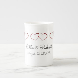 Caneca De Porcelana Casamento ou aniversário de Monogramas Specialty M