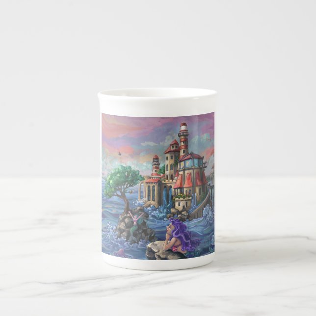 Caneca De Porcelana Castelo de Sereia (Frente)