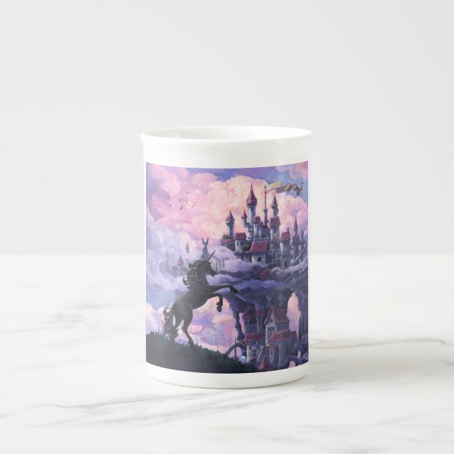 Caneca De Porcelana Castelo de Unicórnio (Frente)