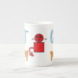 Caneca De Porcelana Cat Mãe - Felino Bonito com Personalização Opciona