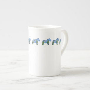 Caneca De Porcelana Cavalo com a Copa da China de Bona da Águia