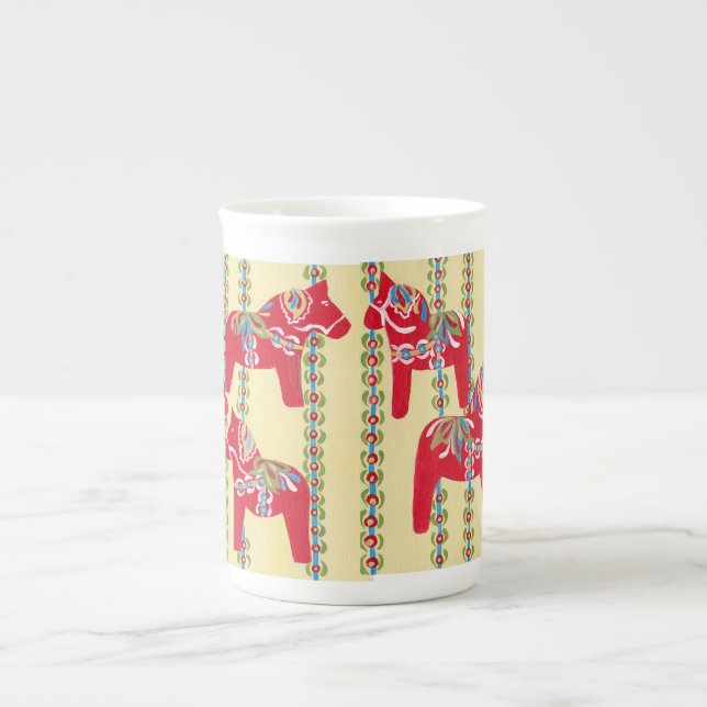 Caneca De Porcelana Cavalo de Dala (Frente)