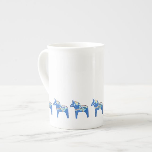 Caneca De Porcelana Cavalos Dala (Frente Esquerda)