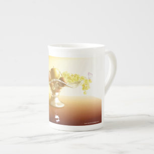Caneca De Porcelana Cesto de vidro com frutas e bateria