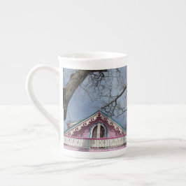 Caneca De Porcelana Céu Dramático de Algodão Rosa - Vineyard de Martha