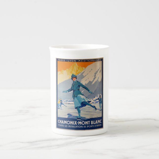 Caneca De Porcelana Chamonix - Mont Blanc (Frente)