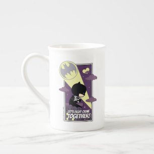 Caneca De Porcelana Chibi Batman - Combate ao Crime de Vamos