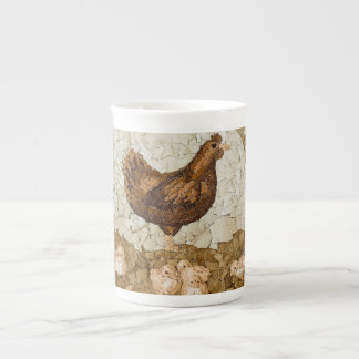Caneca De Porcelana Chicken Farmyard Bone China Mug