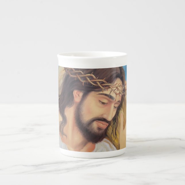 Caneca De Porcelana Christian Faith Jesus Cristo (Frente)