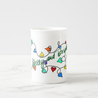 Caneca De Porcelana Christmas lights mug