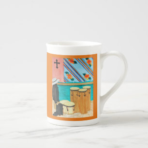 Caneca De Porcelana Cilindros em Panamá "após aguarela da actuação