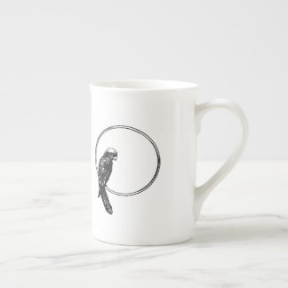 Caneca De Porcelana círculo-ave-ave-animal-ciclo-quadro