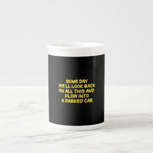 Caneca De Porcelana Citação Cautelar Divertida Enquanto Nostálgica
